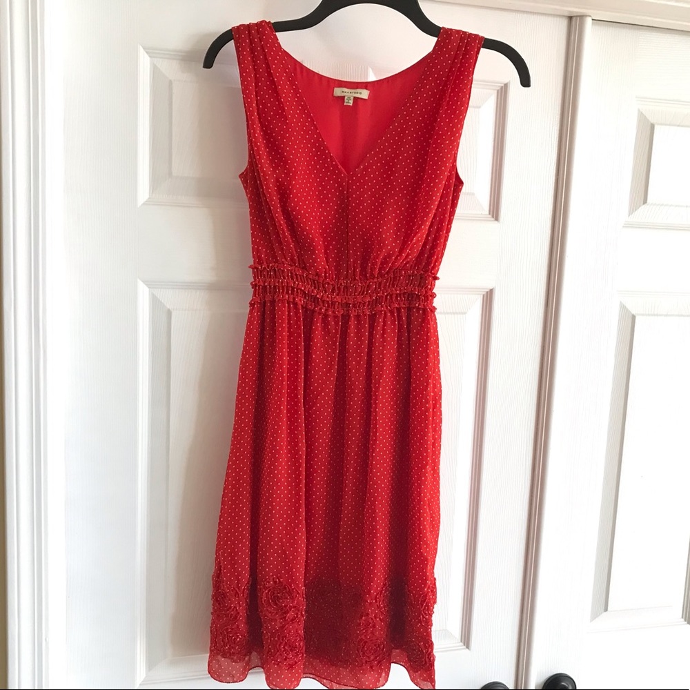 Max Studio Red Dress